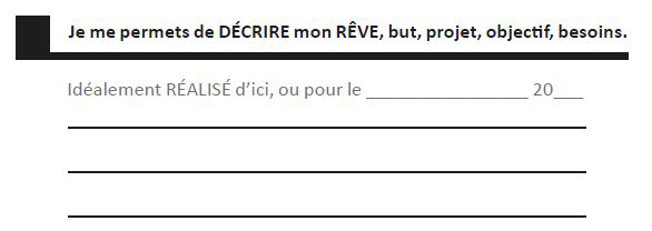 Intérieur de Mon planificateur de projet. - Agenda Perpétuel - Je matérialise mes rêves - De Danie Hébert