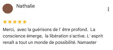 Témoignage de Nathalie provenant de Google Entreprise.