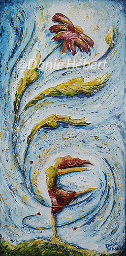 Oeuvre originale de Danie Hébert. Acrylique sur toile peinte à la main.