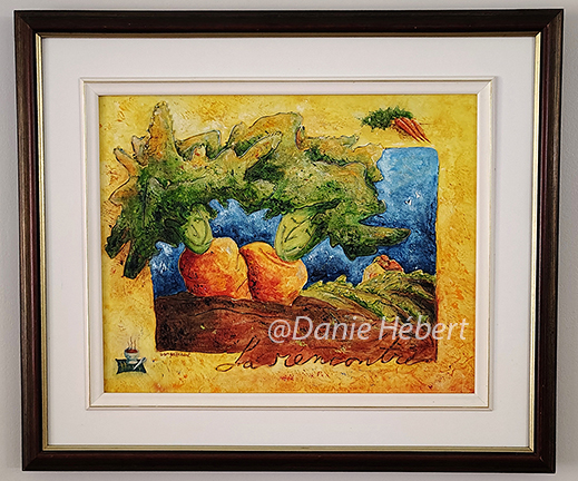 Oeuvre originale de Danie Hébert. Acrylique sur toile peinte à la main.