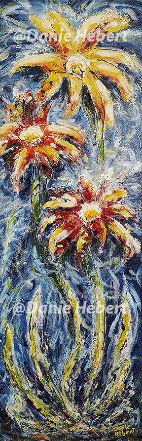 Oeuvre originale de Danie Hébert. Acrylique sur toile peinte à la main.